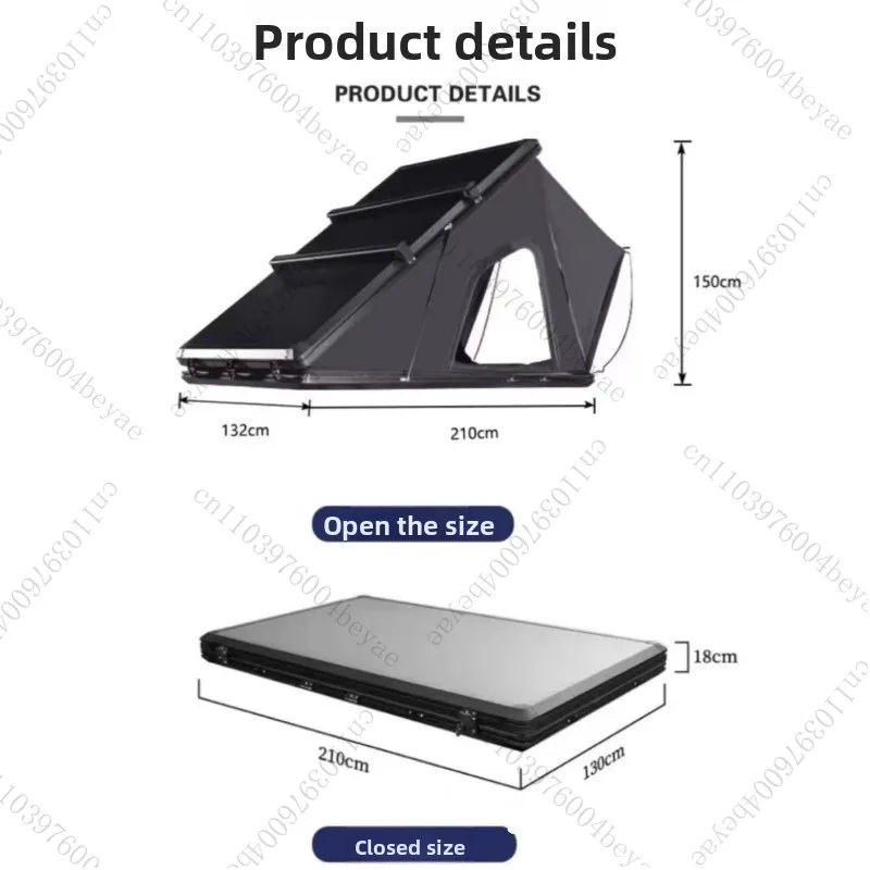 Roof tent aluminum alloy folding hardtop automatic hydraulic SUV sedan winter roof tent 
Roof tent aluminum alloy folding hardtop automatic hydraulic SUV sedan winter roof tent