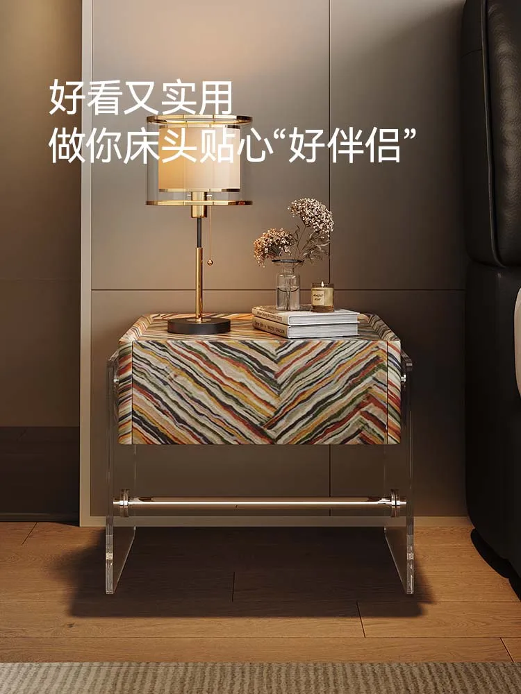 Dipu Italian color design acrylic bedside table light luxury modern simple large capacity bedroom bedside storage cabine
Dipu Italian color design acrylic bedside table light luxury modern simple large capacity bedroom bedside storage cabine