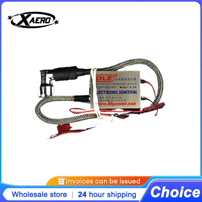 DLE30 Ignition Module for DLE-30 30cc Gas Engine RC Airplane Helicopter Parts with Spark Plug & Cable Replacement