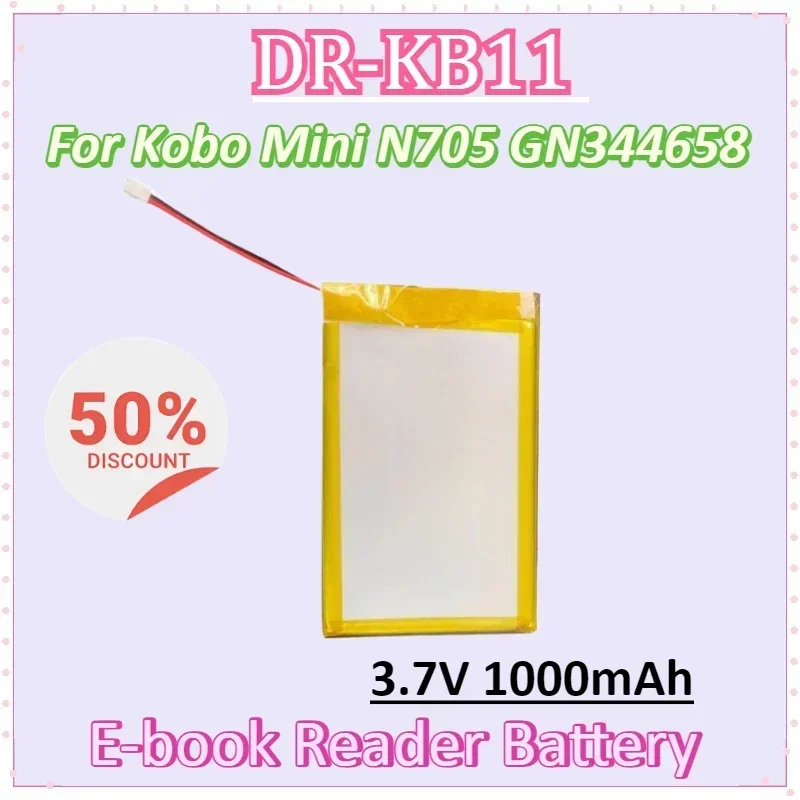 DR-KB11 GN344658 3.7V 1000mAh E-book Reader Battery for Kobo Mini N705 Digital Batteries
DR-KB11 GN344658 3.7V 1000mAh E-book Reader Battery for Kobo Mini N705 Digital Batteries
