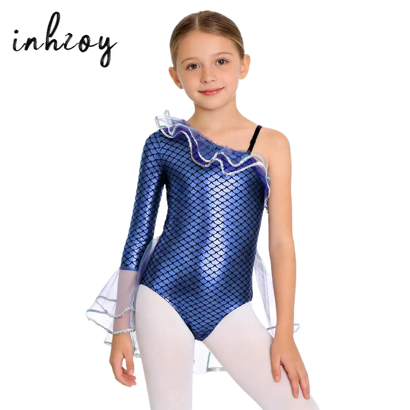 Girls Gymnastic Leotards Long Sleeve Mermaid Unitard Sparkly Tumbling Dance Leotards Tutu Dress for Kids 6-16 Years
Girls Gymnastic Leotards Long Sleeve Mermaid Unitard Sparkly Tumbling Dance Leotards Tutu Dress for Kids 6-16 Years