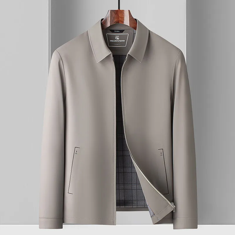 Высококачественные весенне-осенние новые мужские куртки с лацканами для пап среднего и пожилого возраста, качественные мужские пальто
Высококачественные весенне-осенние новые мужские куртки с лацканами для пап среднего и пожилого возраста, качественные мужские пальто