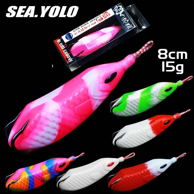 Sea Yolo 8cm/15g Fishing Lure Ray Frog Soft Fishing Bait Pointed Hook Artificial Bait Fishing Tackle Sea Fishing For Bass
Sea Yolo 8cm/15g Fishing Lure Ray Frog Soft Fishing Bait Pointed Hook Artificial Bait Fishing Tackle Sea Fishing For Bass