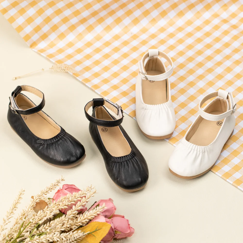 Spring New Shallow Mouth Princess Girls Shoes Fashion Simple with Two-color Shoes Anti-skid Soft Bottom Breathable Girls Shoes
Spring New Shallow Mouth Princess Girls Shoes Fashion Simple with Two-color Shoes Anti-skid Soft Bottom Breathable Girls Shoes