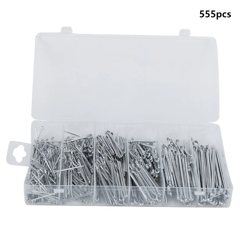 555pcs Cotter Pin Assortment Kit Split Pins Fasteners Parts Tool Kit With Large Industrial Storage Case
555pcs Cotter Pin Assortment Kit Split Pins Fasteners Parts Tool Kit With Large Industrial Storage Case
