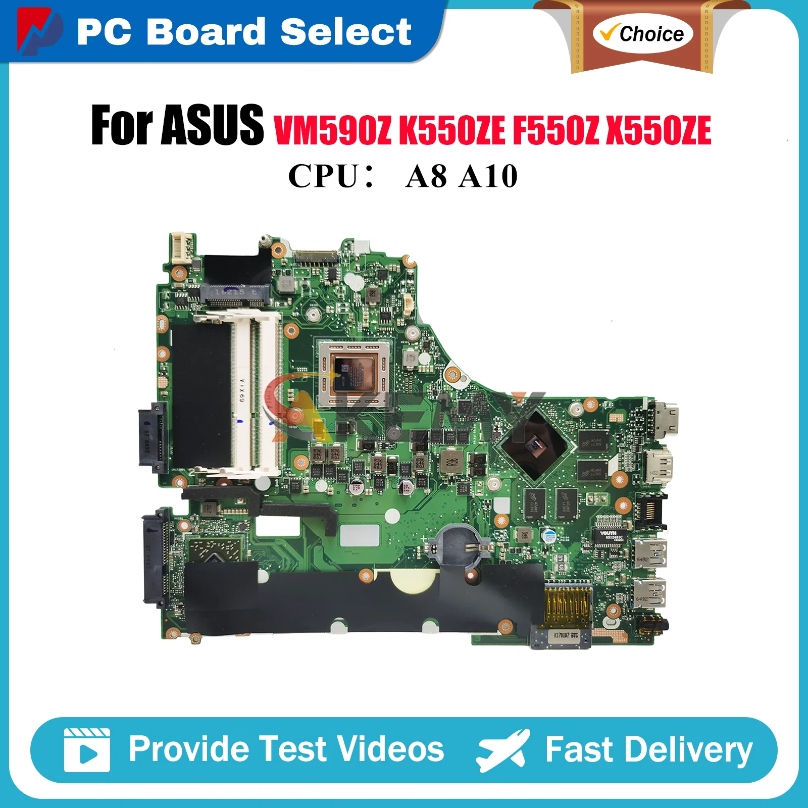 X550ZE Материнская плата для ноутбука ASUS VivoBook F550ZE A550ZE A555Z X550ZE VM590Z K550ZE X550Z K555Z Материнская плата с процессором A8 A10 stk
X550ZE Материнская плата для ноутбука ASUS VivoBook F550ZE A550ZE A555Z X550ZE VM590Z K550ZE X550Z K555Z Материнская плата с процессором A8 A10 stk