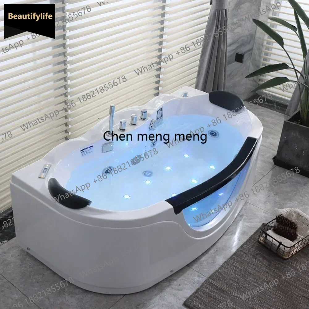 C85 Indoor single person home bathroom 1.7m bathtub price massage portable glass whirlpool bath tub bathtub with 2 pillows
C85 Indoor single person home bathroom 1.7m bathtub price massage portable glass whirlpool bath tub bathtub with 2 pillows