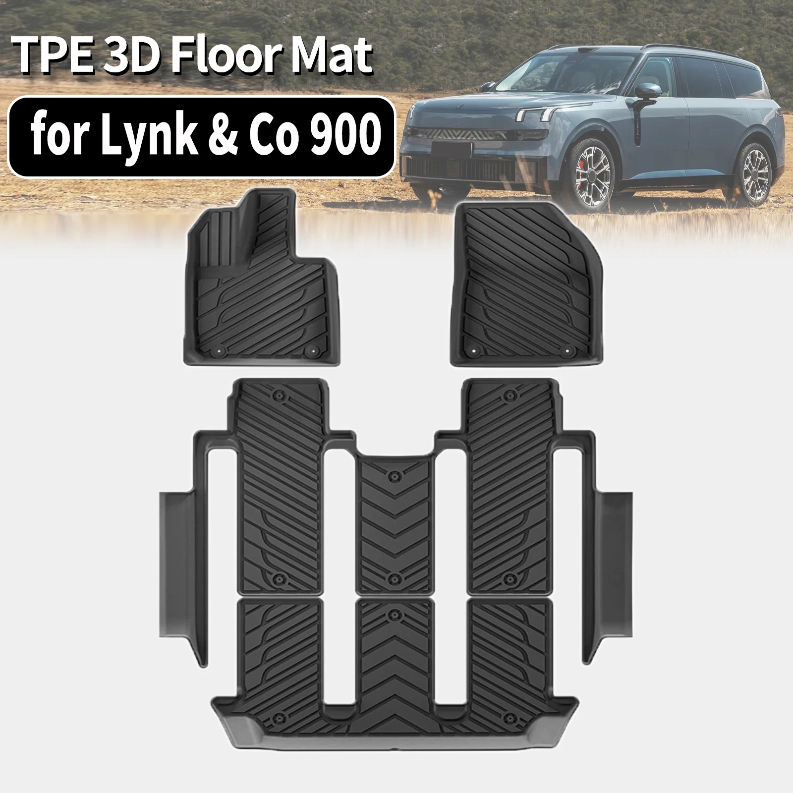 for Lynk & Co 900 2025 2026 Waterproof Non-Slip Easy Clean TPE Floor & Trunk Mats (Not For RHD)
for Lynk & Co 900 2025 2026 Waterproof Non-Slip Easy Clean TPE Floor & Trunk Mats (Not For RHD)