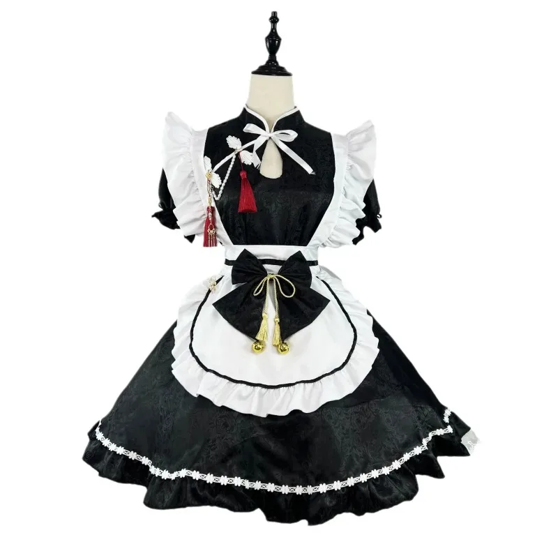 Chinese Style Maid Lolita Cosplay Costume S-5XL Women Cheongsam Dress Halloween Party Waitress Role Play Animation Show Dropship
Chinese Style Maid Lolita Cosplay Costume S-5XL Women Cheongsam Dress Halloween Party Waitress Role Play Animation Show Dropship