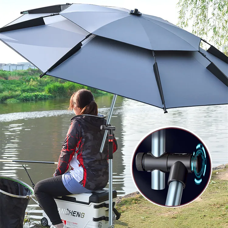 Outdoor Sun Umbrella for Fishing Camping Sunscreen Mechanical Cane Umbrella Manual Control Rotation Adjustment
Outdoor Sun Umbrella for Fishing Camping Sunscreen Mechanical Cane Umbrella Manual Control Rotation Adjustment