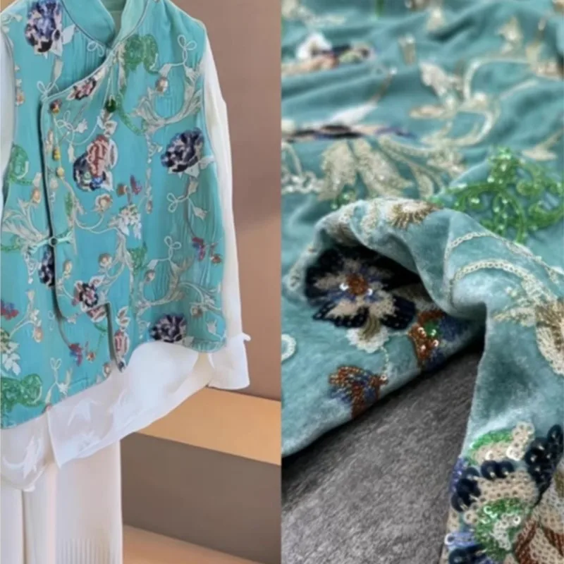 New product Blue base eight-piece embroidered heavy silk velvet fabric Chinese-style armor coat and skirt
New product Blue base eight-piece embroidered heavy silk velvet fabric Chinese-style armor coat and skirt
