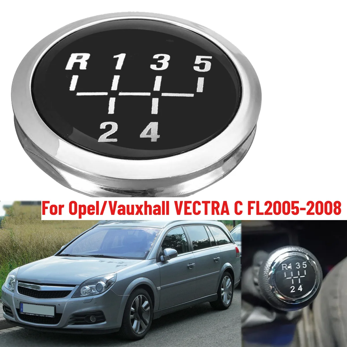 5/6 Speed Gear Knob Cap Cover Chrome Shifter Head Cover Selector Car Accessories Repair For Opel Vauxhall VECTRA C FL2005-2008
5/6 Speed Gear Knob Cap Cover Chrome Shifter Head Cover Selector Car Accessories Repair For Opel Vauxhall VECTRA C FL2005-2008