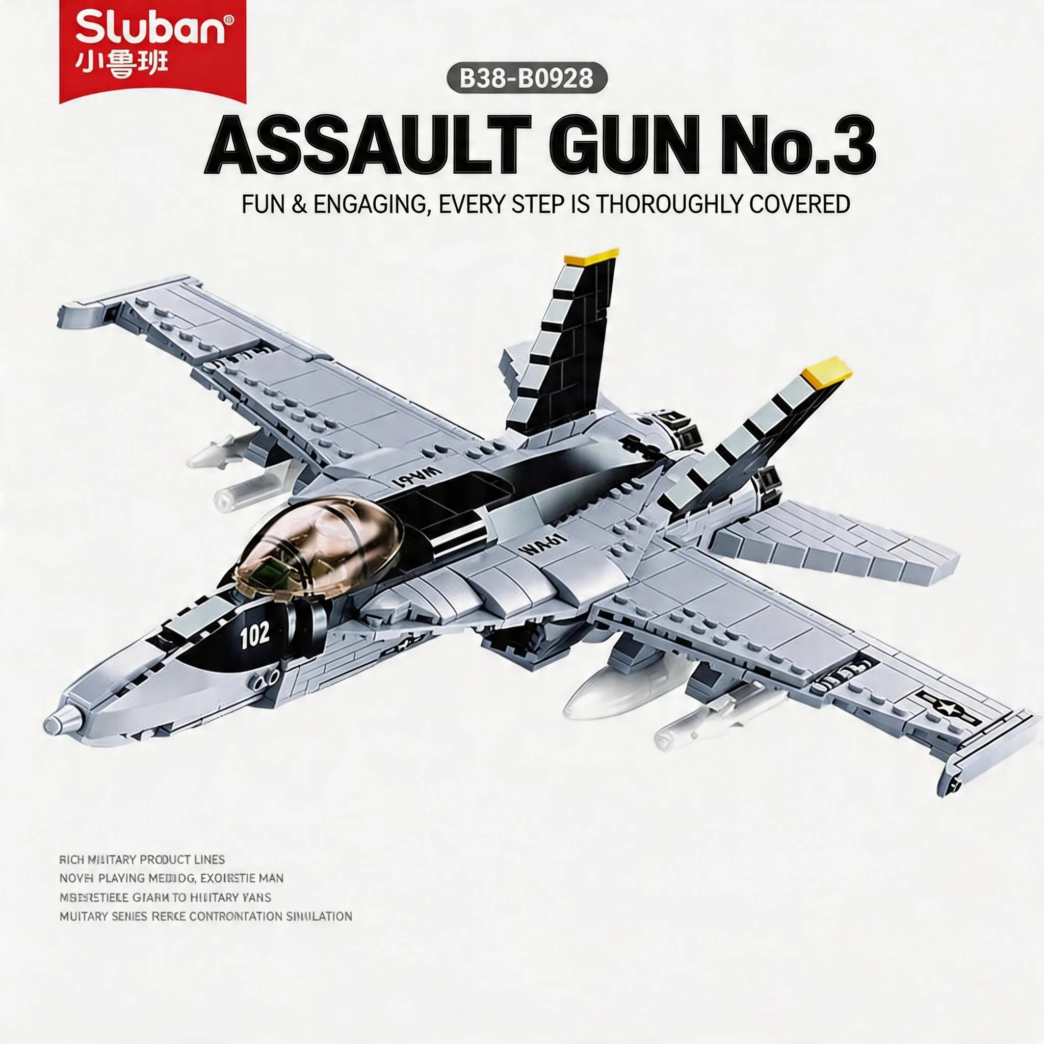 Sluban 682Pcs F/A-18 Fighter Jet Military Building Blocks Classic Air Force Aircraft Model Bricks Toy Gift For Boys Kids Adults
Sluban 682Pcs F/A-18 Fighter Jet Military Building Blocks Classic Air Force Aircraft Model Bricks Toy Gift For Boys Kids Adults