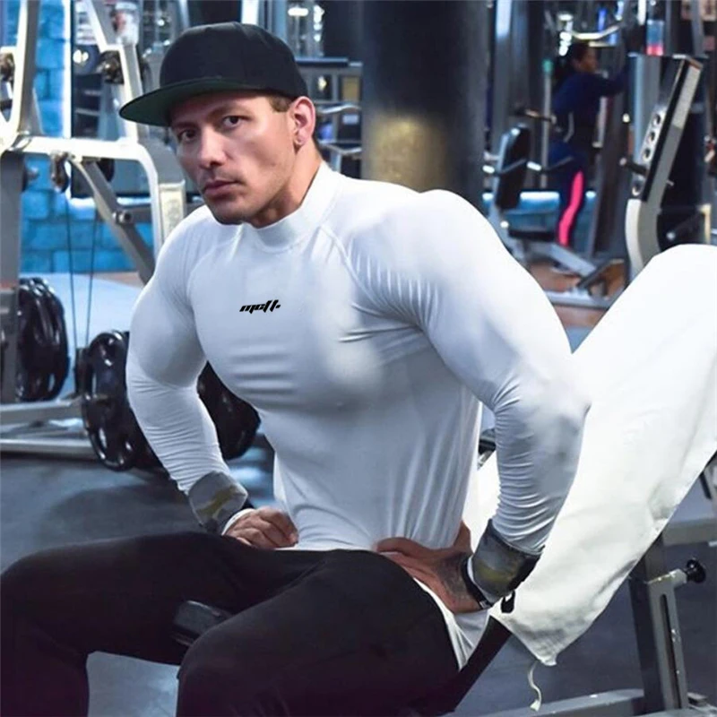 Mens Sport Long Sleeve Tight Turtleneck T-Shirts Autumn Quick Dry Breathable Elastic Tops Gym Bodybuilding Fitness Muscle Shirts
Mens Sport Long Sleeve Tight Turtleneck T-Shirts Autumn Quick Dry Breathable Elastic Tops Gym Bodybuilding Fitness Muscle Shirts