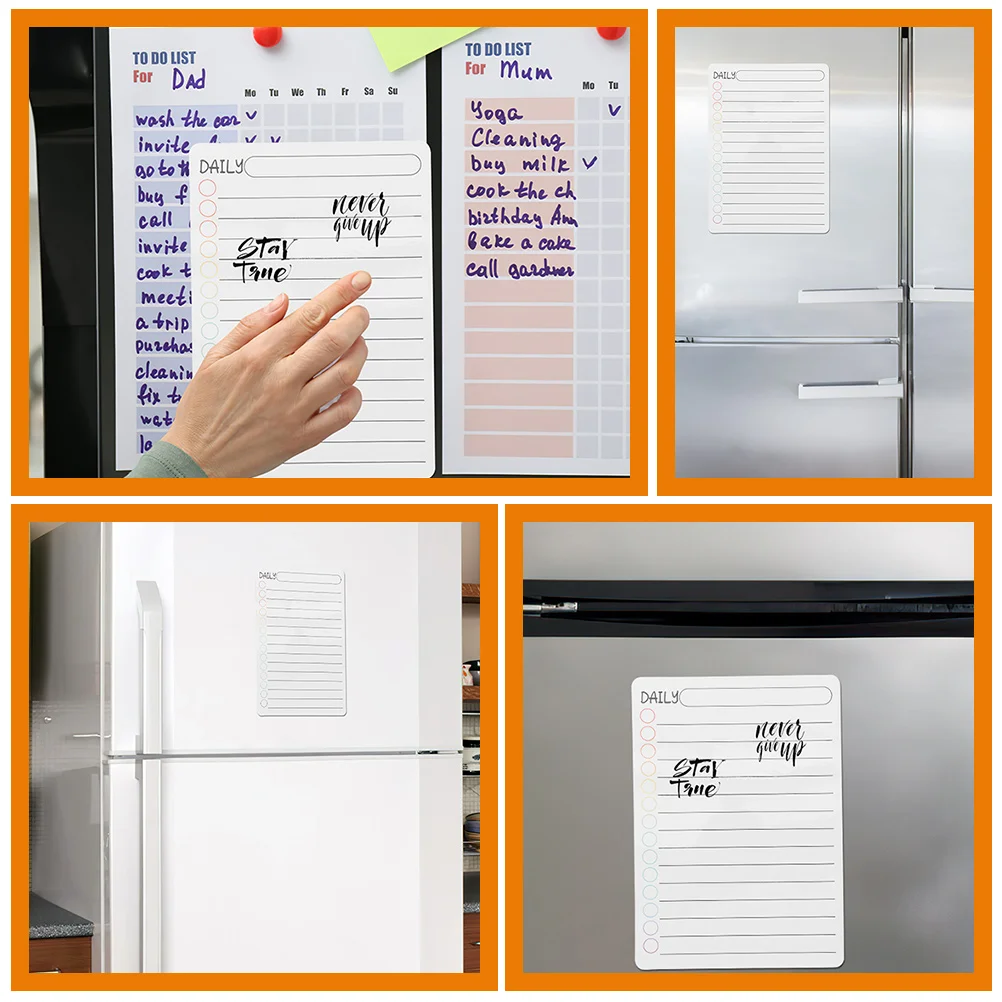 3pcs Magnetic Schedule Planner Board Refrigerator Whiteboard Erasable Acrylic Dry Erase Planning Note for Kitchen Office Home
3pcs Magnetic Schedule Planner Board Refrigerator Whiteboard Erasable Acrylic Dry Erase Planning Note for Kitchen Office Home