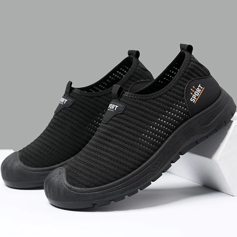 Lightweight Breathable Hollow Mesh Men Slip on Casual Sneakers Non Slip Wear Resistant Sole Elderly Outdoor Walking Sport Shoes
Lightweight Breathable Hollow Mesh Men Slip on Casual Sneakers Non Slip Wear Resistant Sole Elderly Outdoor Walking Sport Shoes