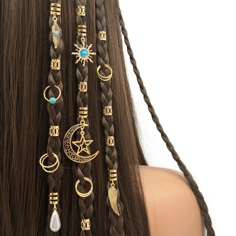 46Pcs Alloy Braid Hair Hoops Star Moon Sun Cutout Clips for Dreadlocks Non Slip Lightweight Durable Metal Headwear Daily Use
46Pcs Alloy Braid Hair Hoops Star Moon Sun Cutout Clips for Dreadlocks Non Slip Lightweight Durable Metal Headwear Daily Use