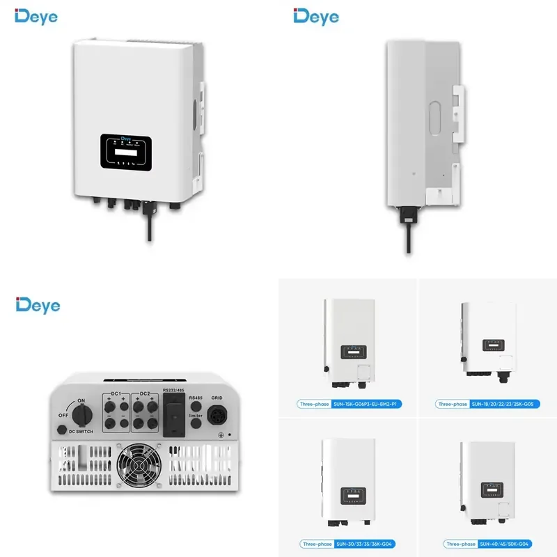 Deye EU LV On-Grid IP65 Solar Inverter 3-Phase SUN-18-50K-G04 With MPPT Control Triple Output Inverter
Deye EU LV On-Grid IP65 Solar Inverter 3-Phase SUN-18-50K-G04 With MPPT Control Triple Output Inverter