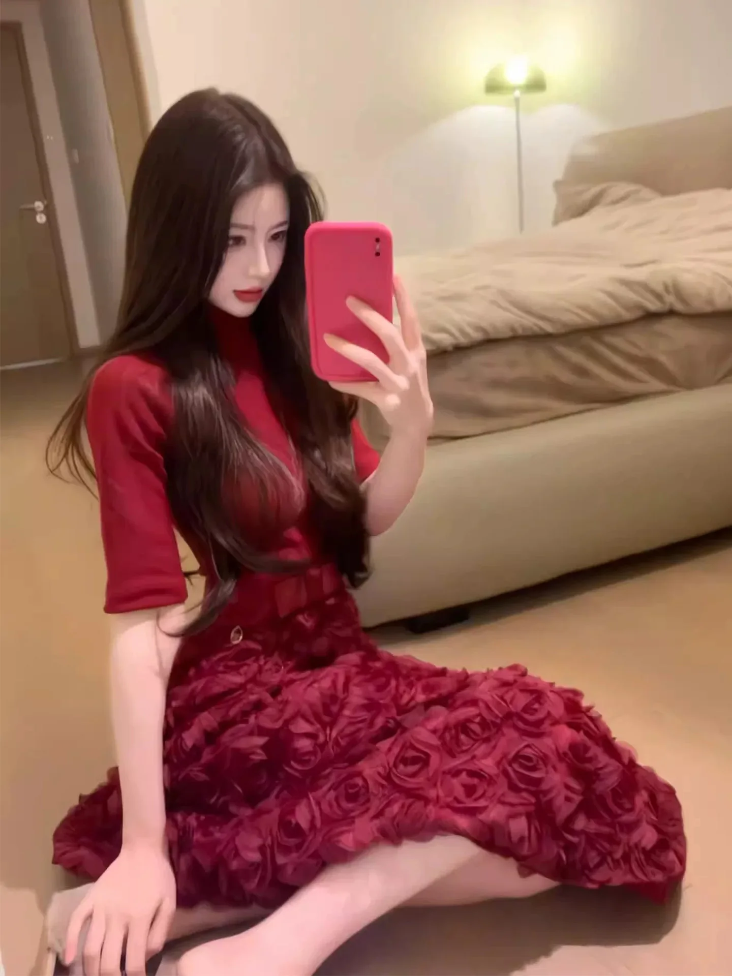 Элегантное женское платье больших размеров с вставками из красной розы, весеннее, с завышенной талией, А-силуэт, французский стиль
Элегантное женское платье больших размеров с вставками из красной розы, весеннее, с завышенной талией, А-силуэт, французский стиль