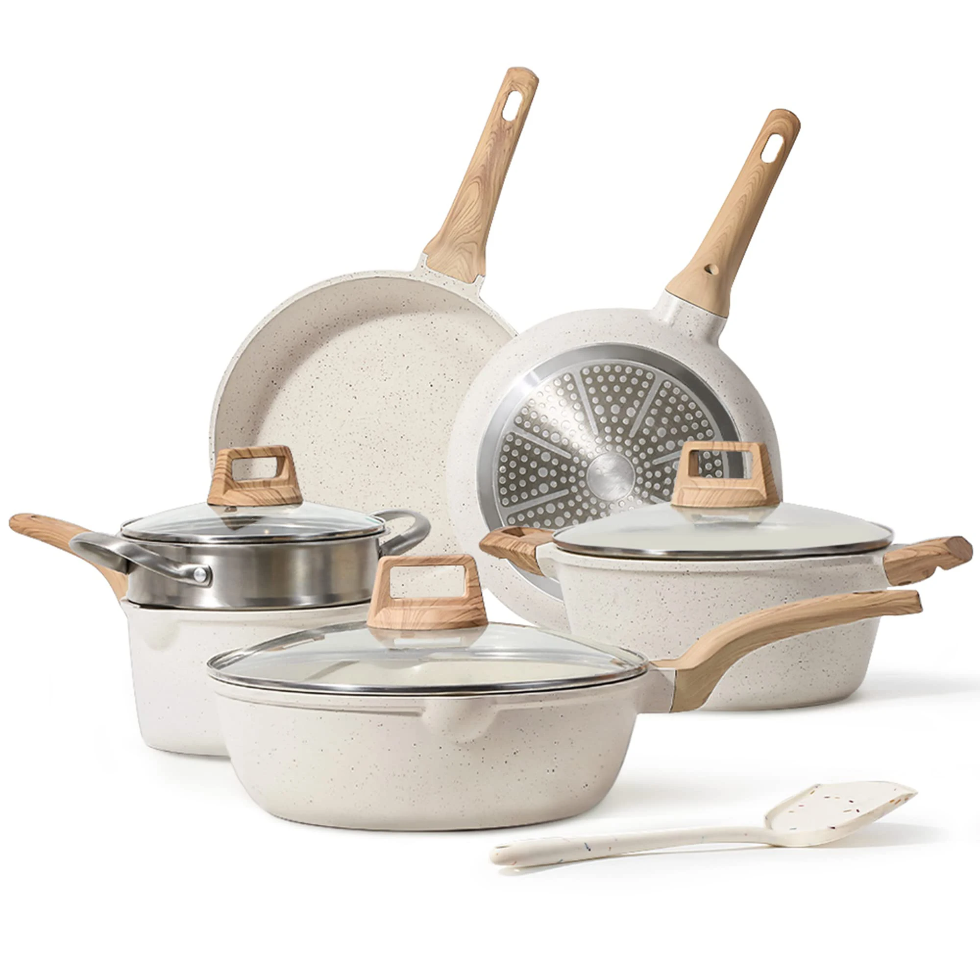 Hot Kitchen Pots and Pans 10Pcs Cookware Set Kitchenware Frying Pan Soup Pot Spatula Set
Hot Kitchen Pots and Pans 10Pcs Cookware Set Kitchenware Frying Pan Soup Pot Spatula Set