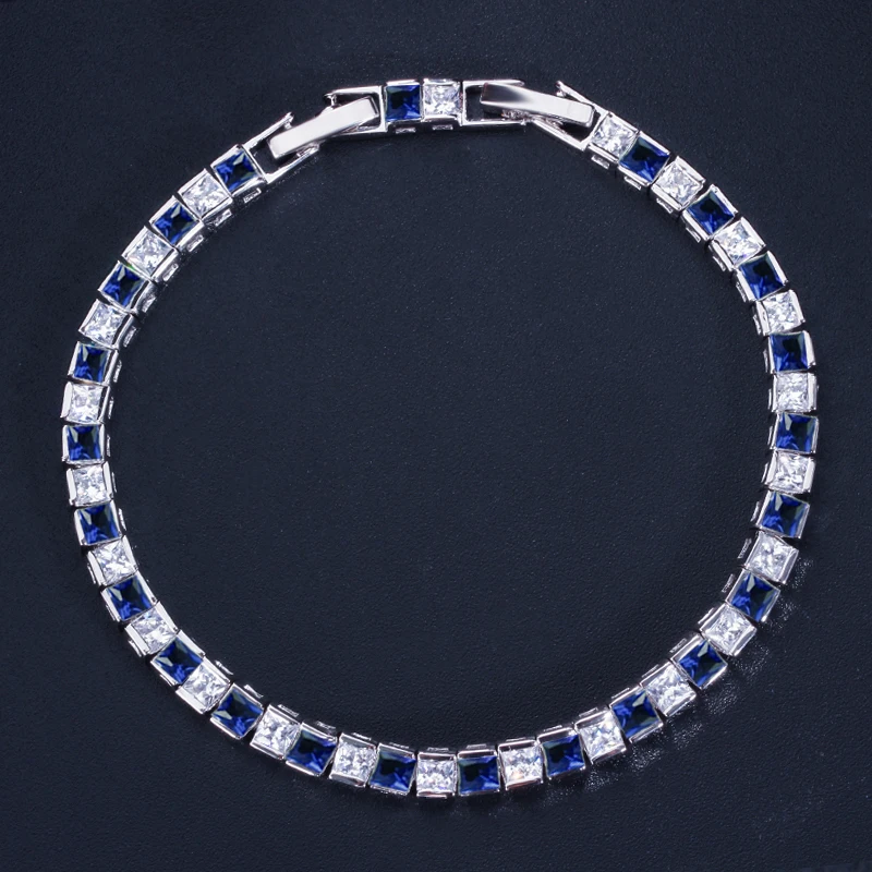ThreeGraces Fashion 3mm Square Shape Cubic Zirconia Silver Color Bridal Wedding Blue CZ Tennis Bracelet for Women Jewelry BR371
ThreeGraces Fashion 3mm Square Shape Cubic Zirconia Silver Color Bridal Wedding Blue CZ Tennis Bracelet for Women Jewelry BR371