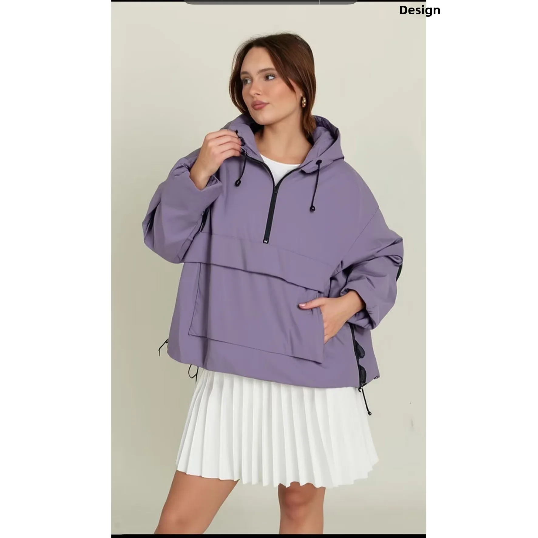 ZBZR Autumn New Women's Faion Loose Long Sve Hooded Workwear Jaet Outerwear Polyester Fiber Universal Fit
ZBZR Autumn New Women's Faion Loose Long Sve Hooded Workwear Jaet Outerwear Polyester Fiber Universal Fit
