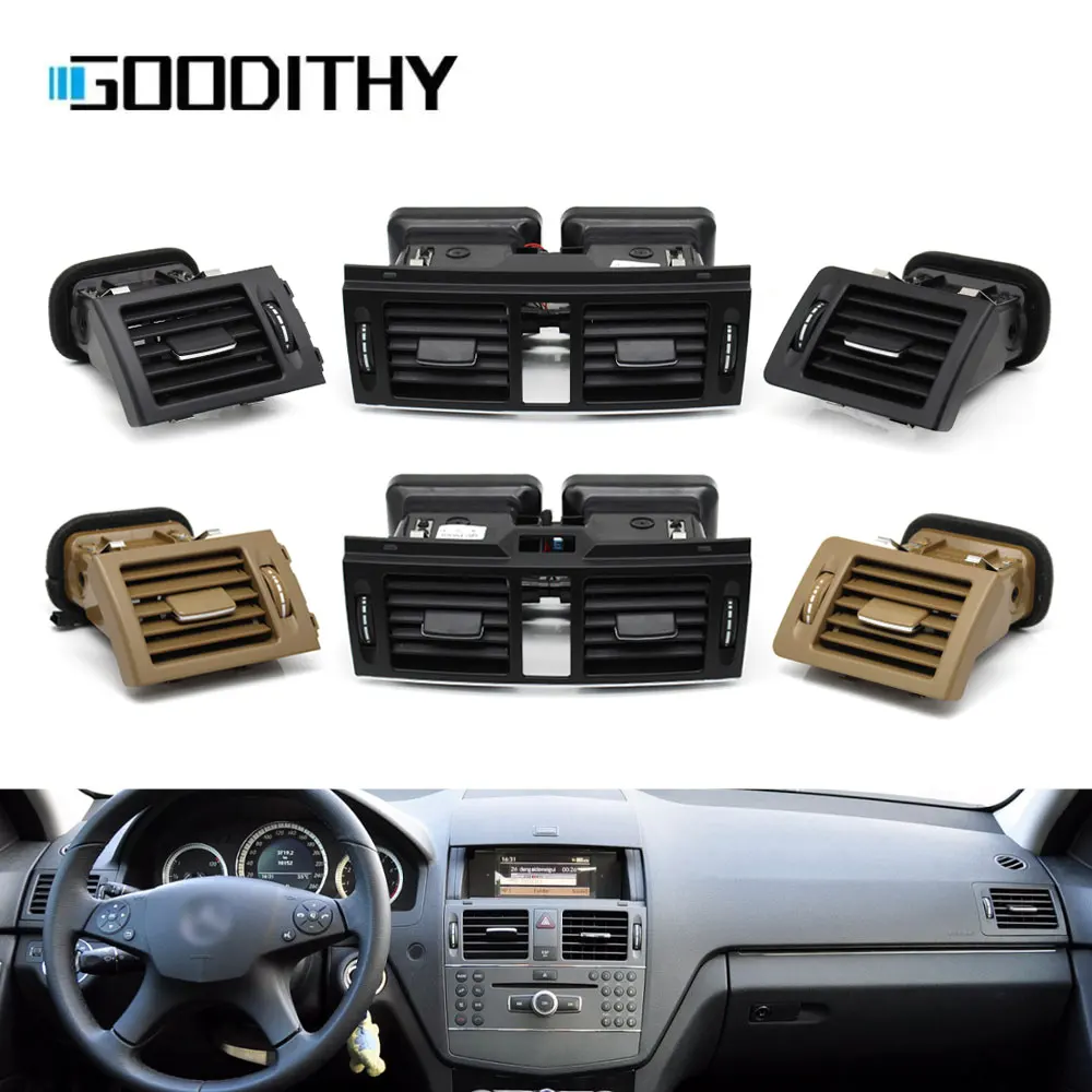 LHD RHD Front Dash Air Conditioner Middle Left Right AC Vent Outlet Grille Assembly For Mercedes Benz C Class W204 C180 C200 220
LHD RHD Front Dash Air Conditioner Middle Left Right AC Vent Outlet Grille Assembly For Mercedes Benz C Class W204 C180 C200 220