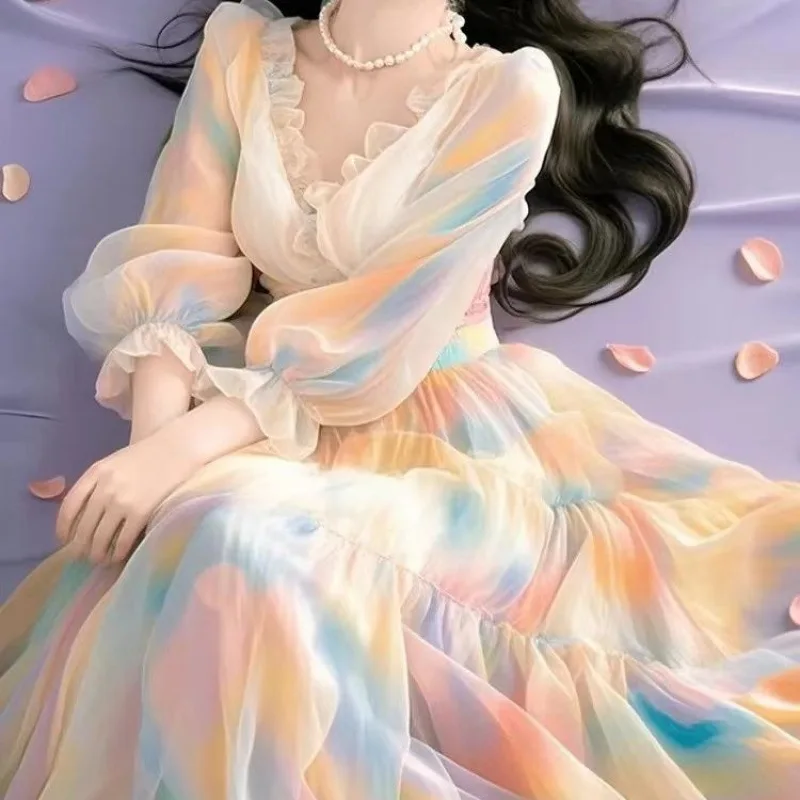 2025 first love pure and unique waist hugging long dress with high-end feel, blended chiffon dress for women
2025 first love pure and unique waist hugging long dress with high-end feel, blended chiffon dress for women