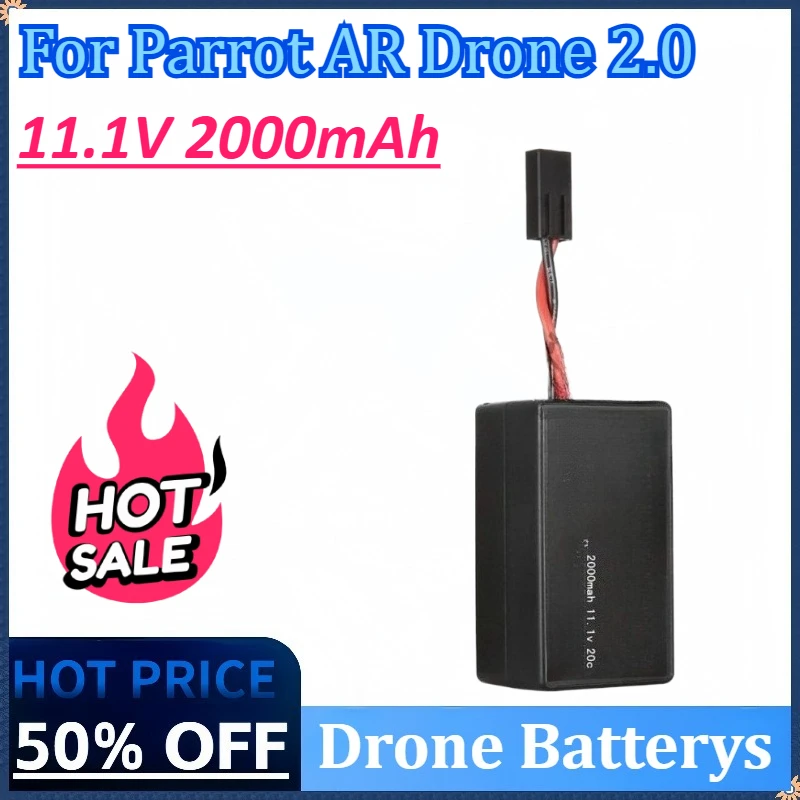 New 11.1V 2000mAh 20C Drone Battery for Gifi Power Battery Replacement Lipo Battery for PARROT AR DRONE 2.0 Drone
New 11.1V 2000mAh 20C Drone Battery for Gifi Power Battery Replacement Lipo Battery for PARROT AR DRONE 2.0 Drone