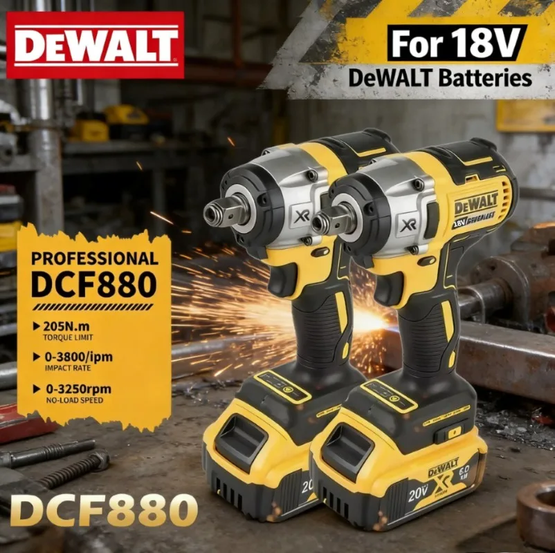 Аккумуляторный ударный гайковерт Dewalt DCF880, 3300 об/мин, бесщеточный, с высоким крутящим моментом, для ремонта шин, электроинструмент, перезаряжаемый
Аккумуляторный ударный гайковерт Dewalt DCF880, 3300 об/мин, бесщеточный, с высоким крутящим моментом, для ремонта шин, электроинструмент, перезаряжаемый