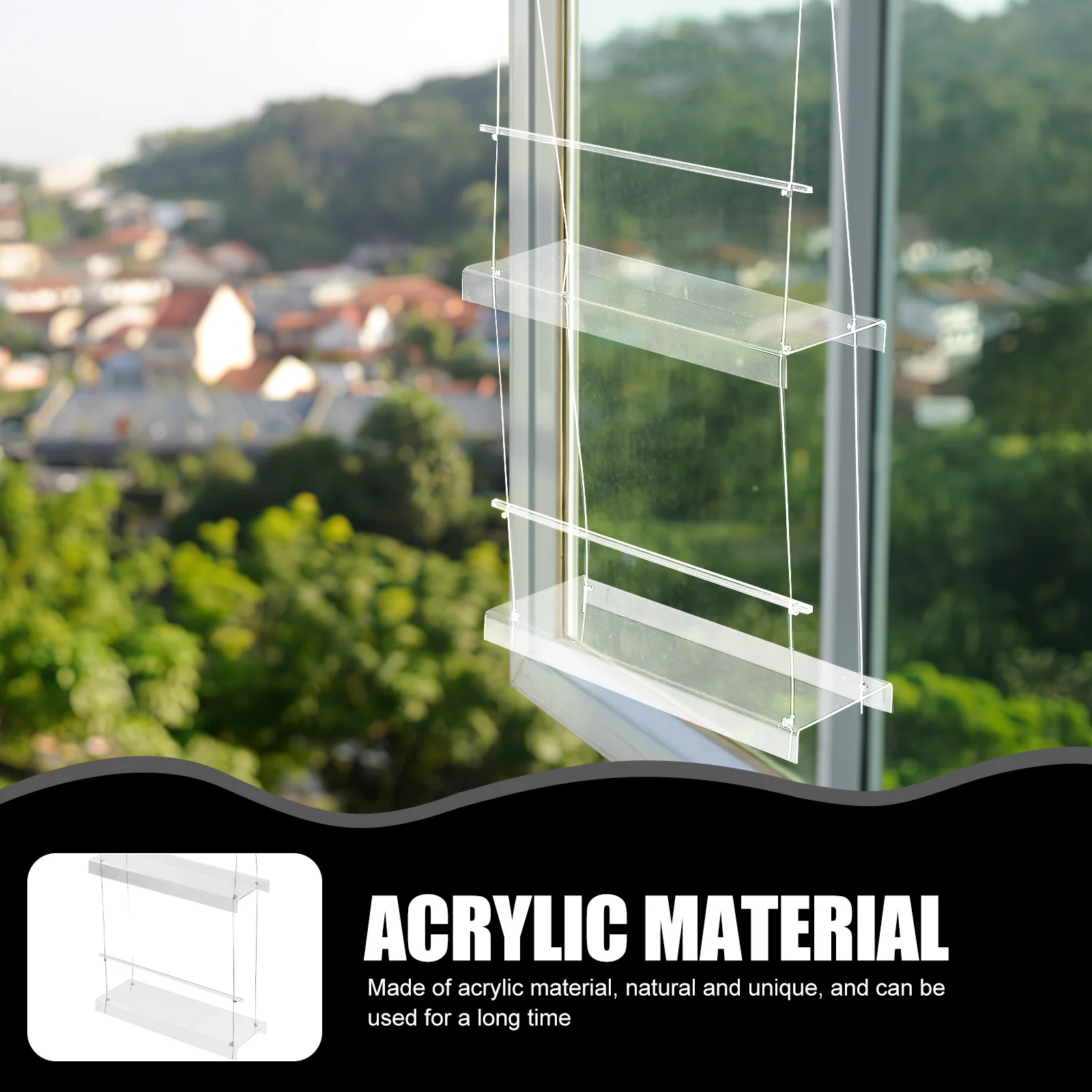 Acrylic Hanging Flower Pot Holder Durable Transparent Plant Rack Balcony Window Plant Shelf Indoor Outdoor Use
Acrylic Hanging Flower Pot Holder Durable Transparent Plant Rack Balcony Window Plant Shelf Indoor Outdoor Use