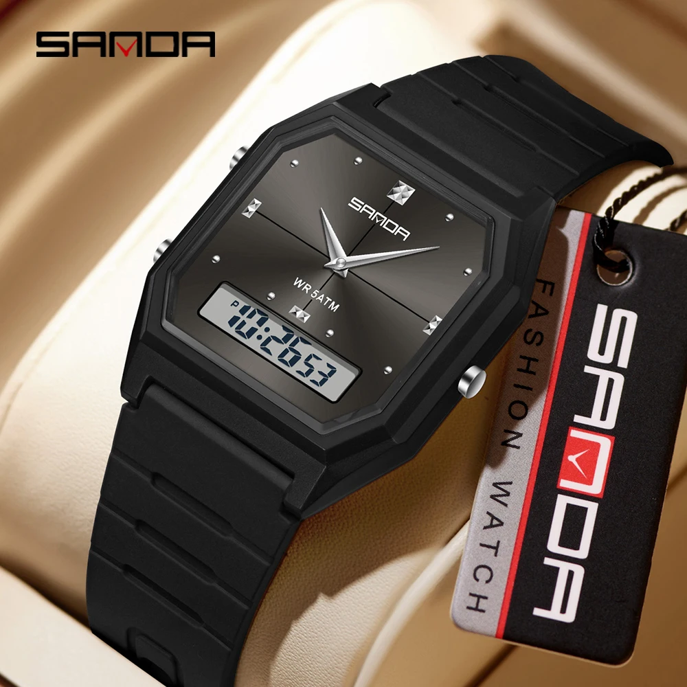 SANDA 6317 Quartz Electronic Watches for Men Women Simple Waterproof Dual Time Lady Student Wristwatches Clock Relogio Masculino
SANDA 6317 Quartz Electronic Watches for Men Women Simple Waterproof Dual Time Lady Student Wristwatches Clock Relogio Masculino