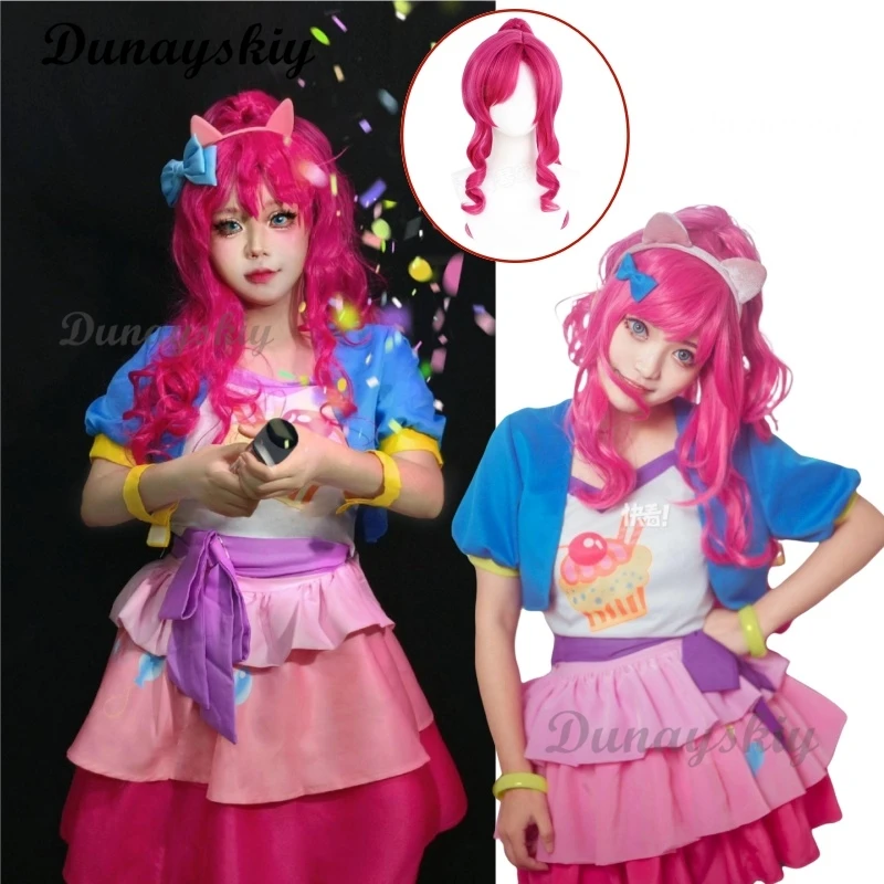 Anime Pinkie Pie Cos PP Pinkamena Diane Pie Cosplay Personification My Little Cos Cute Lovely Pink Pony Wig Wavy Curls Party
Anime Pinkie Pie Cos PP Pinkamena Diane Pie Cosplay Personification My Little Cos Cute Lovely Pink Pony Wig Wavy Curls Party