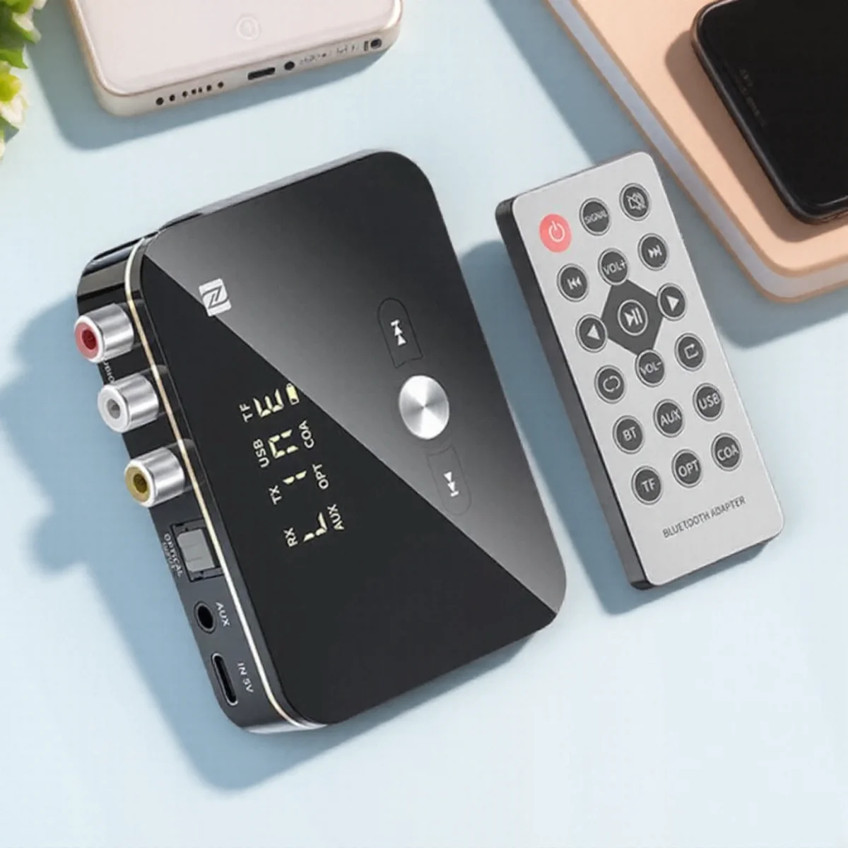 Портативный аудиоадаптер Bluetooth 5.0 NFC, оптоволоконный коаксиальный беспроводной аудиопередатчик 3,5 мм, приемник
Портативный аудиоадаптер Bluetooth 5.0 NFC, оптоволоконный коаксиальный беспроводной аудиопередатчик 3,5 мм, приемник