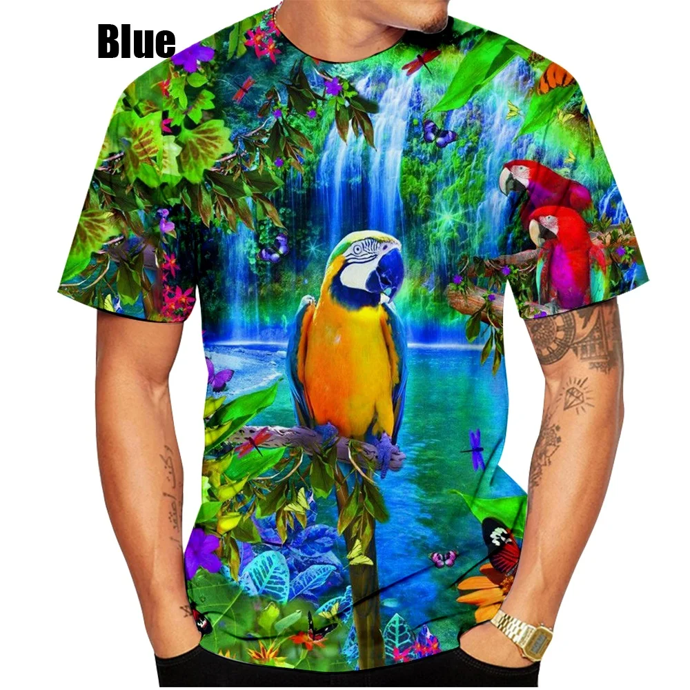 Men/women Fashion Bird T Shirt 3D Parrot Animal Print T Shirt Novelty Stylish Personality Short Sleeve Tee
Men/women Fashion Bird T Shirt 3D Parrot Animal Print T Shirt Novelty Stylish Personality Short Sleeve Tee