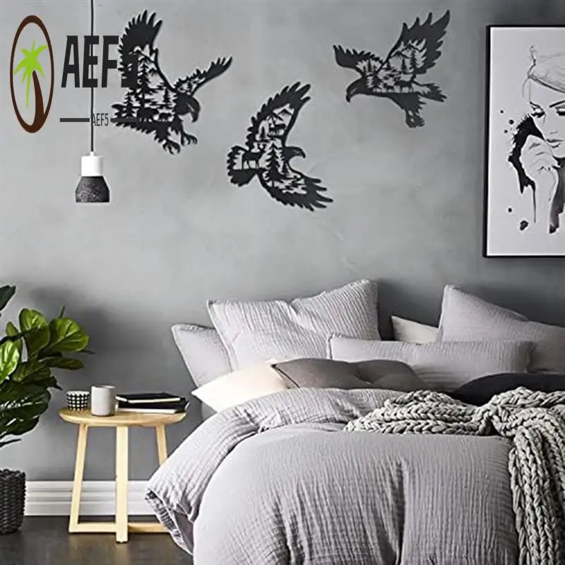 AEF5-Metal Eagle Wall Art Decor, набор из 3 предметов, настенный декор «Белоголовый орлан» с рисунком медведя и оленя, декор для охоты на лесной ложке
AEF5-Metal Eagle Wall Art Decor, набор из 3 предметов, настенный декор «Белоголовый орлан» с рисунком медведя и оленя, декор для охоты на лесной ложке