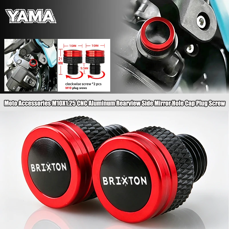 Moto Rearview Side Mirror Hole Cap Plug Screw For Brixton Cromwell 125 1200 Crossfire Storr 500 Sunray Felsberg 125 250 SK 8
Moto Rearview Side Mirror Hole Cap Plug Screw For Brixton Cromwell 125 1200 Crossfire Storr 500 Sunray Felsberg 125 250 SK 8
