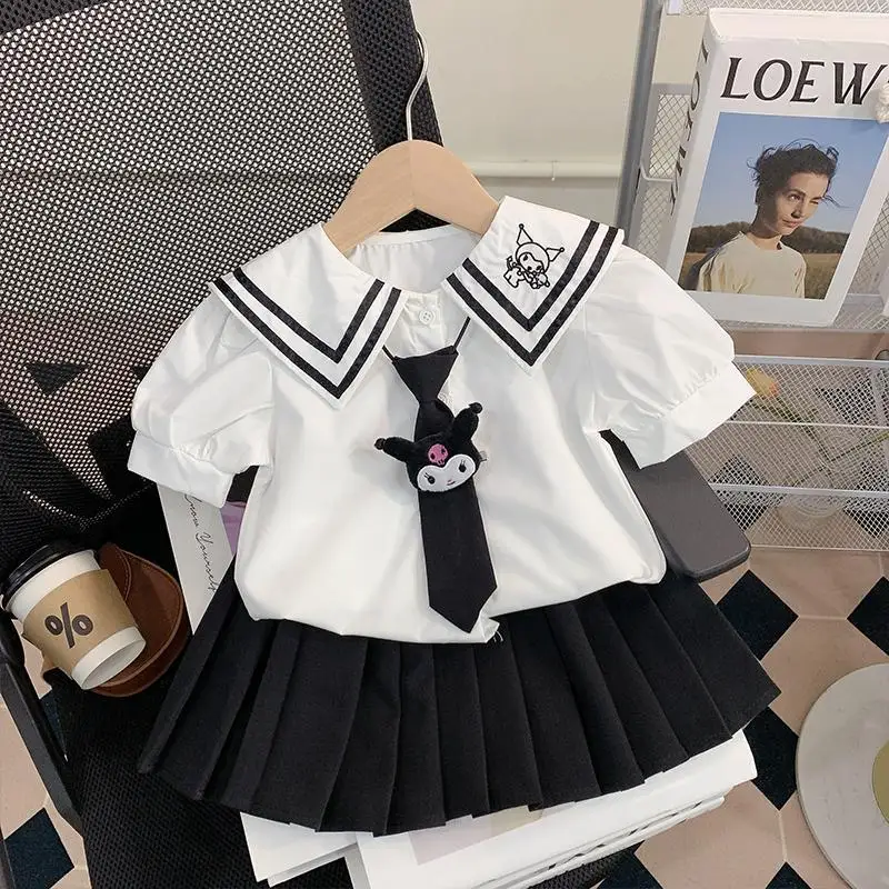 Sanrio Girls Pleated Skirt Suit Pure Cotton Jk Skirt Summer College Style Navy Collar Princess Skirt Cartoon Kuromi Skirt
Sanrio Girls Pleated Skirt Suit Pure Cotton Jk Skirt Summer College Style Navy Collar Princess Skirt Cartoon Kuromi Skirt