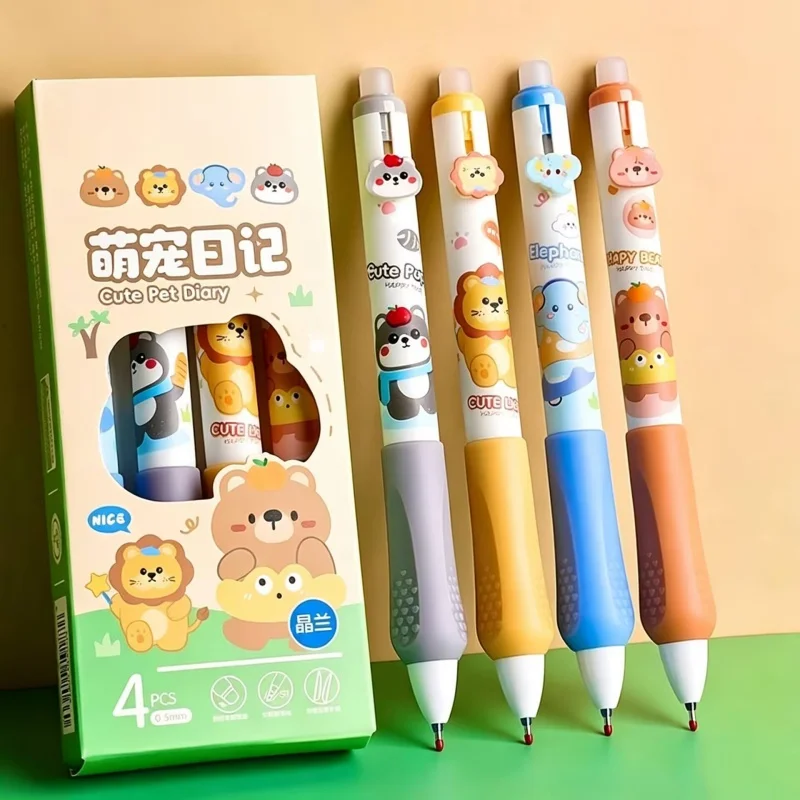 40pcs/lot Kawaii Tiger Elephant Bear Animal Erasable Gel Pen Cute 0.5mm Blue/Black Ink Signature Pens Office School Supplies
40pcs/lot Kawaii Tiger Elephant Bear Animal Erasable Gel Pen Cute 0.5mm Blue/Black Ink Signature Pens Office School Supplies