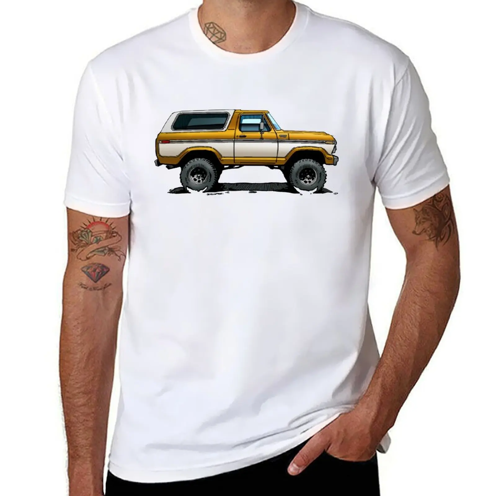 Bronco 2 - Gold White T-Shirt graphic t shirts for man cotton t shirt pack T-Shirt
Bronco 2 - Gold White T-Shirt graphic t shirts for man cotton t shirt pack T-Shirt
