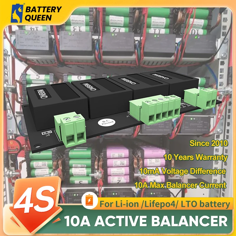 QNBBM 4S Active Battery Balancer 10A Balance Current Equalizer For LIFEPO4 LTO Polymer LMO LI NCM LI-ion DIY Battery Pack
QNBBM 4S Active Battery Balancer 10A Balance Current Equalizer For LIFEPO4 LTO Polymer LMO LI NCM LI-ion DIY Battery Pack