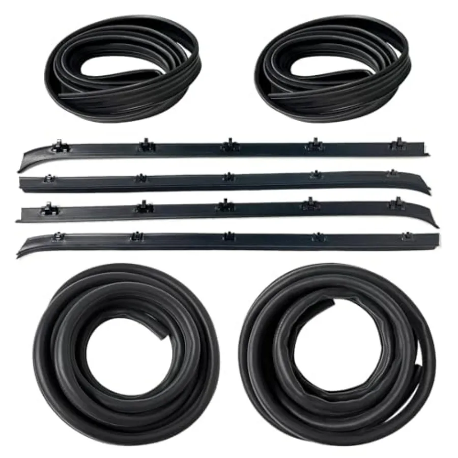 Front Door Window Molding Rubber Felt Seal Trim Seal Weather Strip Kit for Jimmy Chevy C10 C20 C30 K10 K20 K30 GMC C1500 C2500
Front Door Window Molding Rubber Felt Seal Trim Seal Weather Strip Kit for Jimmy Chevy C10 C20 C30 K10 K20 K30 GMC C1500 C2500