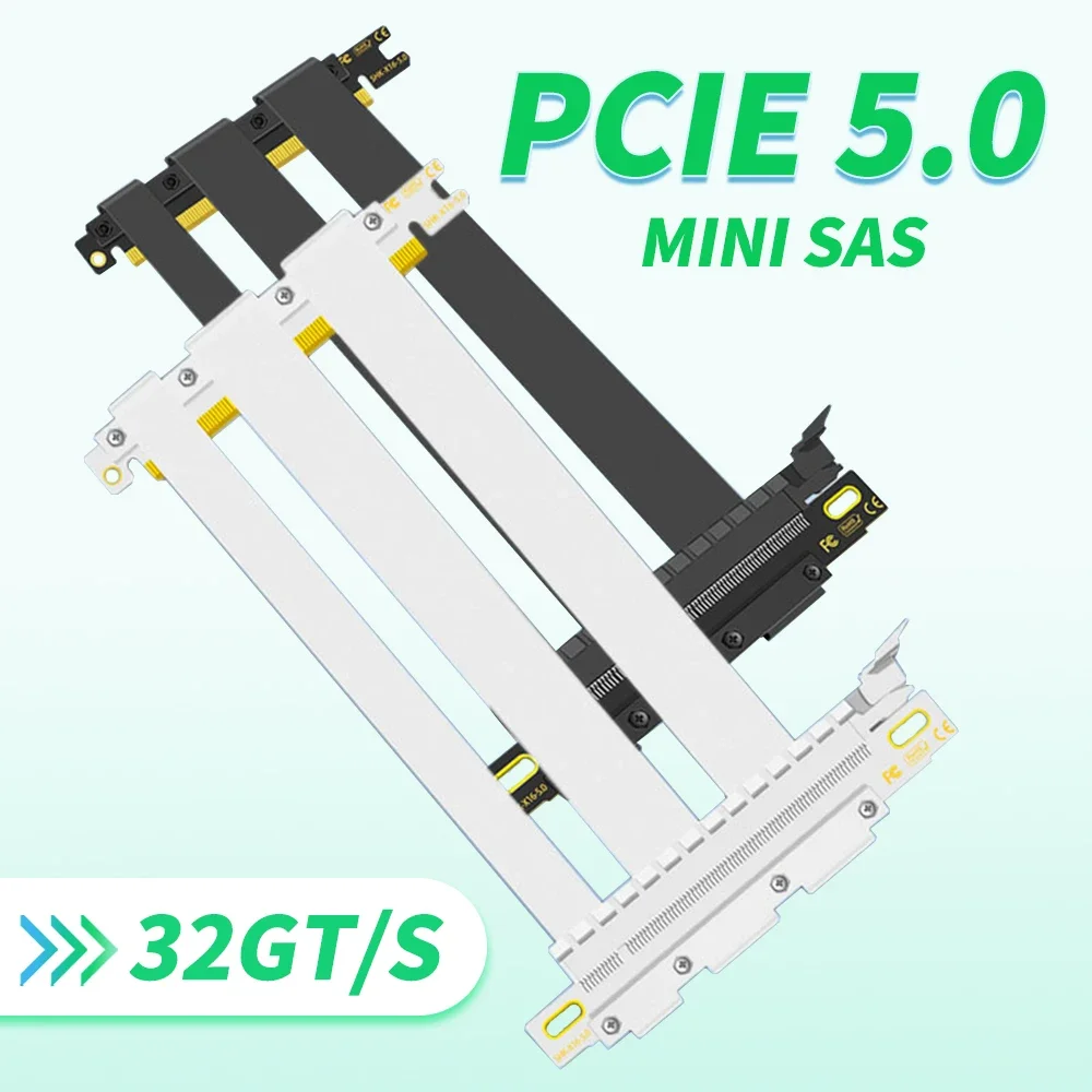 Mini Chassis PCIe 5.0 X16 Riser Cable for RTX3060 3090 Graphics Cards ITX A4 PC Case PCI-E 4.0 Double Reverse GPU Extension Cord
Mini Chassis PCIe 5.0 X16 Riser Cable for RTX3060 3090 Graphics Cards ITX A4 PC Case PCI-E 4.0 Double Reverse GPU Extension Cord