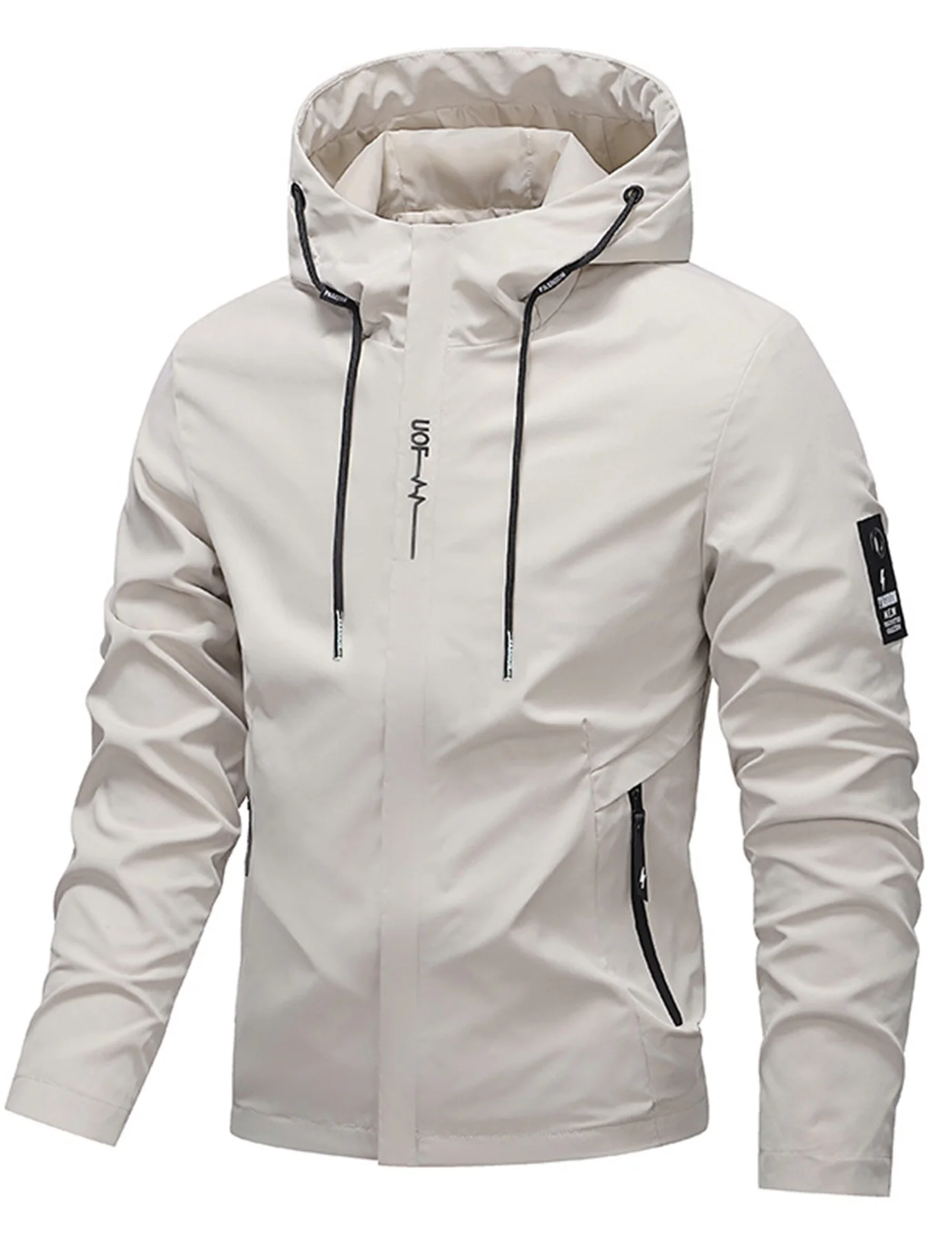 Men's Lightweight Hooded Windbreaker Jacket, Casual Full-Zip Outdoor Coat with Zipper Pockets
Men's Lightweight Hooded Windbreaker Jacket, Casual Full-Zip Outdoor Coat with Zipper Pockets