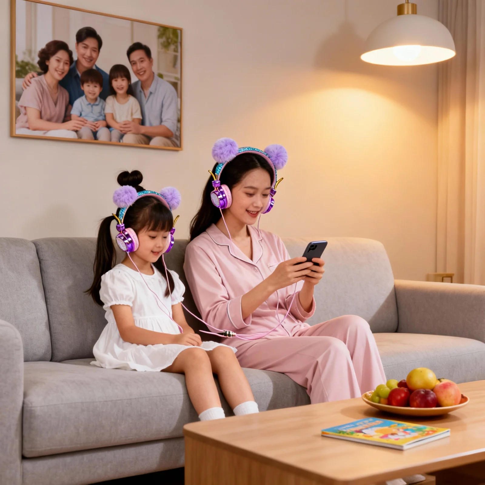 Adjustable Kids Headphones for Children 3.5mm Jack Rhinestone Glitter Detail Furry Ball Theme 85Db Max Volume School Travel Use
Adjustable Kids Headphones for Children 3.5mm Jack Rhinestone Glitter Detail Furry Ball Theme 85Db Max Volume School Travel Use