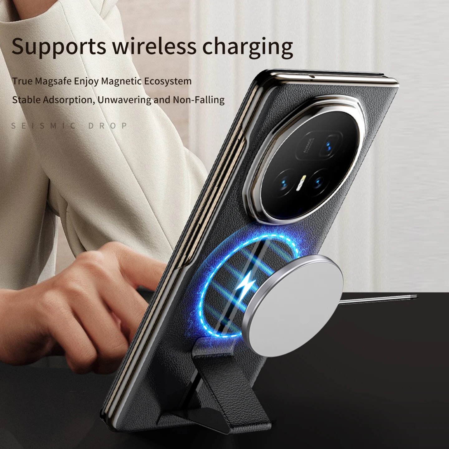 LANGSIDI умный флип-чехол для Honor Magic V5, роскошный кожаный ремешок на запястье, скользящая подставка, магнитная задняя крышка для телефона
LANGSIDI умный флип-чехол для Honor Magic V5, роскошный кожаный ремешок на запястье, скользящая подставка, магнитная задняя крышка для телефона