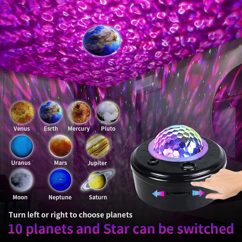 YSH Star Projector Remote Control Color-Changing Music for Speaker Timer Ocean Wave LED Night Light Lamp for Baby/Kids
YSH Star Projector Remote Control Color-Changing Music for Speaker Timer Ocean Wave LED Night Light Lamp for Baby/Kids