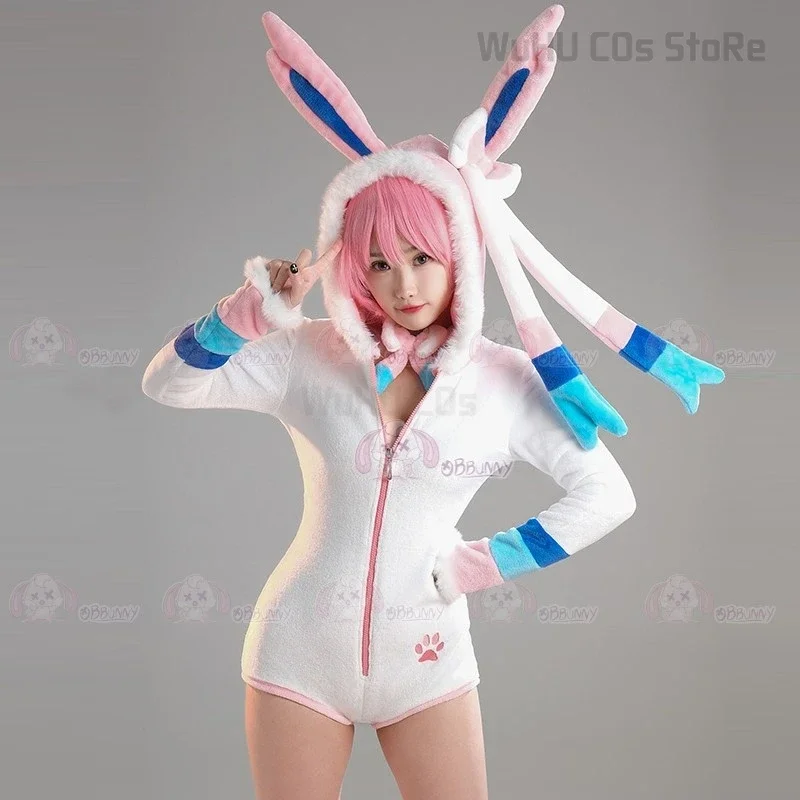 Women Purple Pink Blue Ghost Cosplay Costume Halloween Purple Sexy Romper Bodysuit Plush Hooded and Socks with Belt and Tail
Women Purple Pink Blue Ghost Cosplay Costume Halloween Purple Sexy Romper Bodysuit Plush Hooded and Socks with Belt and Tail