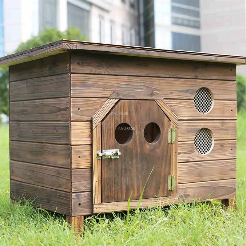 Modern Wooden Dog Houses Creative Design Outdoor Waterproof Kennel Simple Household Indoor Warm Cat and Dog House Pet Supplies
Modern Wooden Dog Houses Creative Design Outdoor Waterproof Kennel Simple Household Indoor Warm Cat and Dog House Pet Supplies
