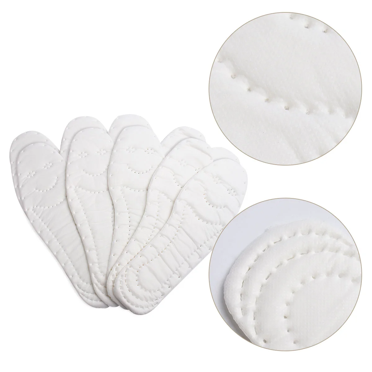 5 Pairs Cuttable Insoles Breathable Cotton for Women Can Be Sweat Absorption Boating
5 Pairs Cuttable Insoles Breathable Cotton for Women Can Be Sweat Absorption Boating